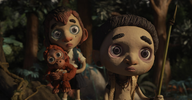 Still from animated feature film "Savages"