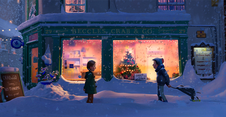 Still from animated feature film "The Christmas"