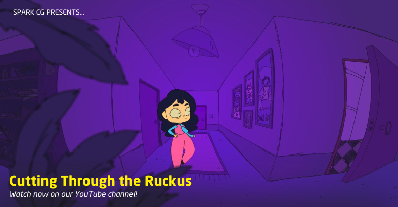 Still from animated short film "Razor Ruckus"